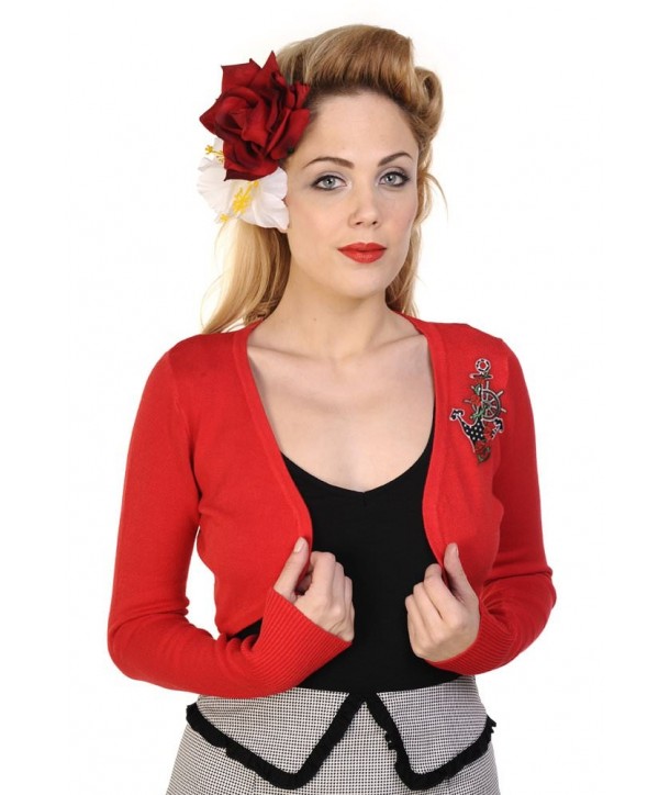 Boleros Banned Clothing Anchor Bolero Rouge