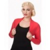 Boleros Banned Clothing Folded Bolero Rouge