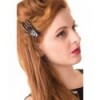 Barrettes Banned Clothing Skeleton Hand Hair Clip Noir