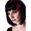 Barrettes Banned Clothing Skeleton Hand Hair Clip Rouge