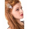 Barrettes Banned Clothing Skeleton Hand Hair Clip Blanc