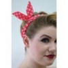 Headband Banned Clothing Tiffany Headband Rose/Blanc Polka Dots