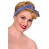 Headband Banned Clothing Retro Headband Denim Bleu/Blanc