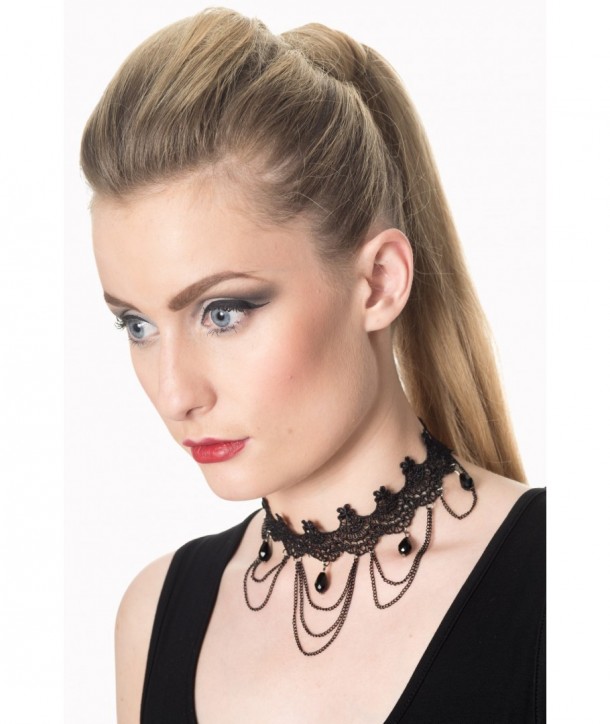 Accessories Banned Clothing Jade Chocker Noir