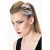 Barrettes Banned Clothing Cute Skeleton Hand Hair Clip Blanc/Violet