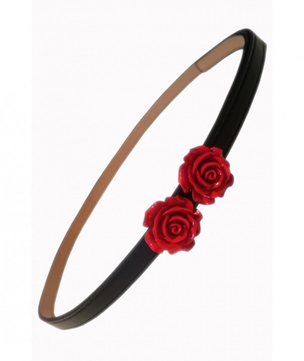 Ceinture Banned Clothing Rose Belt Rouge/Noir