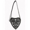 Sac Banned Clothing Internal Fire Handbag Noir