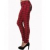 Pantalon Banned Clothing Move On Up Rouge Check