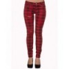 Pantalon Banned Clothing Move On Up Rouge Check