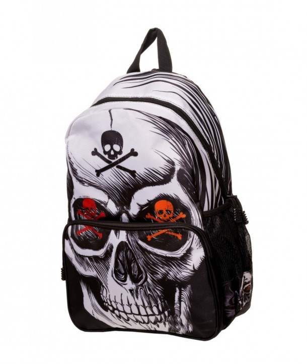 Sac Banned Clothing Toxic Skull Backpack Noir