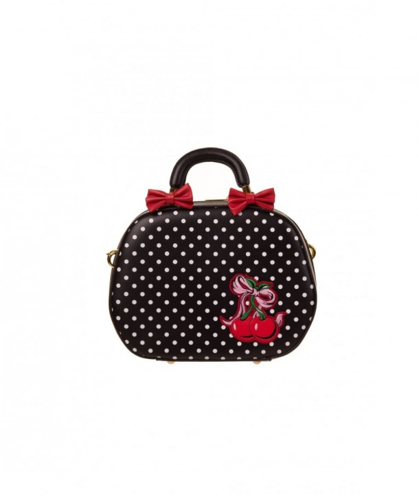 Sac Banned Clothing Lucille Bag Noir/Blanc Polka Dots