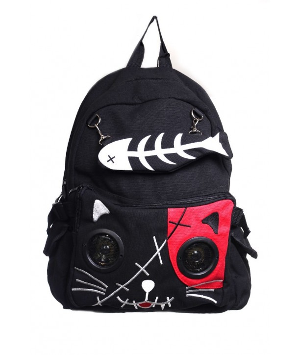 Sac Banned Clothing Kitty Speaker Noir/Rouge