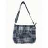 Sac Banned Clothing Tartan Messenger Blanc