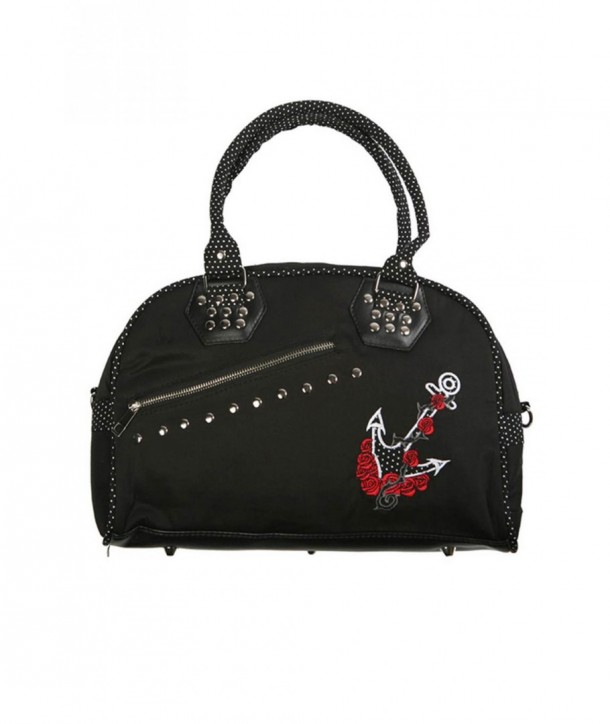 Sac Banned Clothing Black Dot Anchor Roses