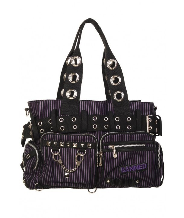 Sac Banned Clothing Handcuff Noir/Violet