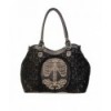 Sac Banned Clothing Flocked Cameo Skeleton