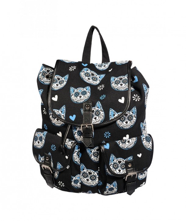 Sac Banned Clothing Bleu Kitty