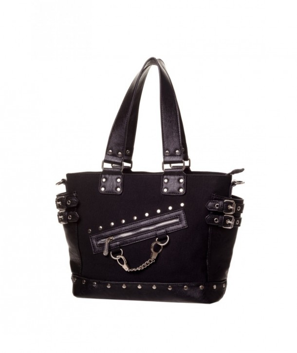 Sac Banned Clothing Handcuff Handbag Noir