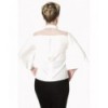 Top Banned Clothing Bows Delight Blouse Blanc