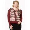 Cardigan Banned Clothing Forever Dreaming Cardigan Bordeaux
