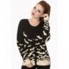 Cardigan Banned Clothing Winter Solstice Kint Cardigan Noir