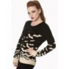 Cardigan Banned Clothing Winter Solstice Kint Cardigan Noir