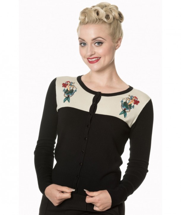 Cardigan Banned Clothing Mermaid Maiden Noir