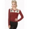 Cardigan Banned Clothing Mermaid Maiden Bordeaux