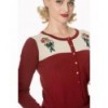 Cardigan Banned Clothing Mermaid Maiden Bordeaux