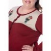 Cardigan Banned Clothing Mermaid Maiden Bordeaux