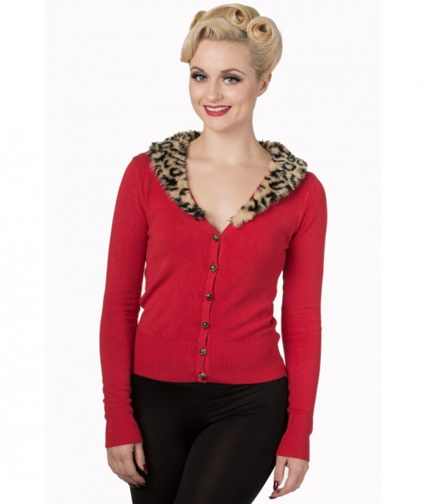 Cardigan Banned Clothing Sweet Nothing Red