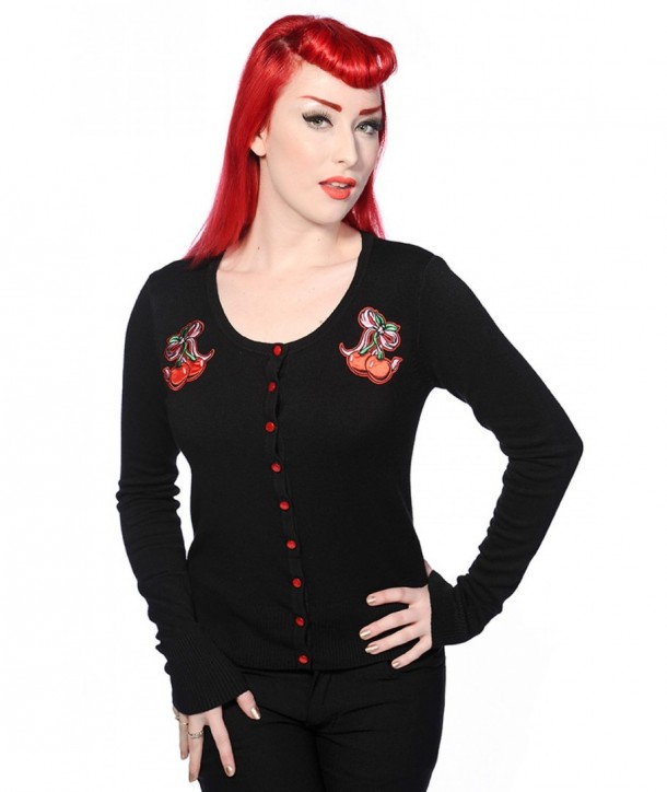 Cardigan Banned Clothing Cherry Bow