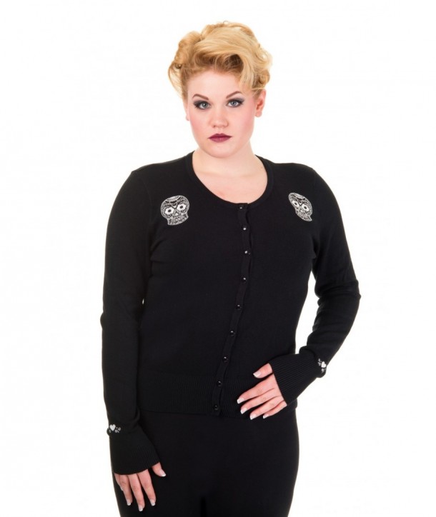 Cardigan Grande Taille Banned Clothing Black Magic