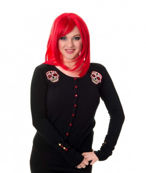 Cardigan Banned Clothing Skyler Cardigan Noir/Rouge