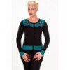 Cardigan Banned Clothing Emily Cardigan Noir/Emerald