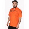 Chemise Banned Clothing Deathrow Shirt Orange