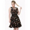 Robe Banned Clothing The Haunted Scallop Neck Dress Noir