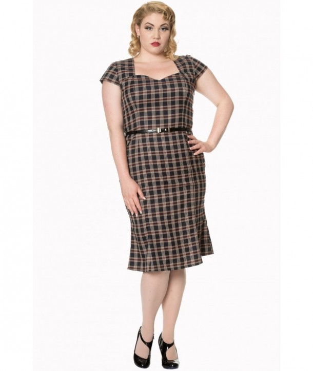 Robe Banned Clothing Elvis Ain't Dead Swing Dress Noir