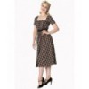 Robe Banned Clothing Elvis Ain't Dead Swing Dress Noir