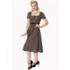 Robe Banned Clothing Elvis Ain't Dead Swing Dress Noir