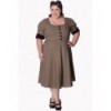 Robe Banned Clothing Lady Luck Dress Marron