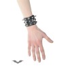 Bracelet Queen Of Darkness Gothique Wide Black Bracelet With Studs