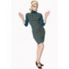 Robe Banned Clothing Prim Polo Neck Dress Teal