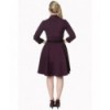 Robe Banned Clothing American Dreamer Collar Dress Violet