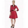 Robe Banned Clothing American Dreamer Collar Dress Rouge