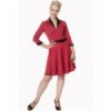 Robe Banned Clothing American Dreamer Collar Dress Rouge