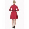 Robe Banned Clothing American Dreamer Collar Dress Rouge