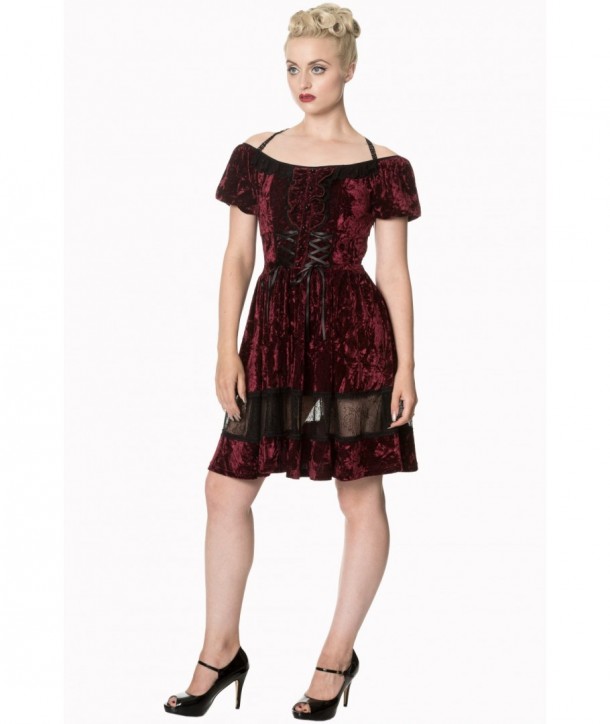 Robe Banned Clothing Daring Until Dawn Dress Bordeaux