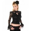 Corset Banned Clothing Noir Lace Corset Shirt Noir