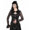 Corset Banned Clothing Noir Lace Satin Corset Shirt Noir